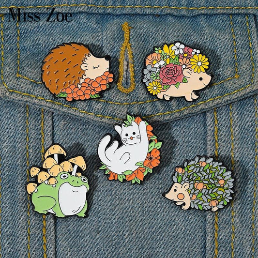 Cute Animal Enamel Pins - Grlfriend Club