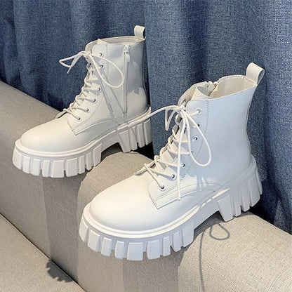 Platform Combat Boots - Grlfriend Club