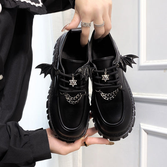 Gothic Chain Platform Shoes - Grlfriend Club